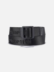 (A0006386/A0005661) 키즈 나일론 웨빙 레더락 벨트 BLACK